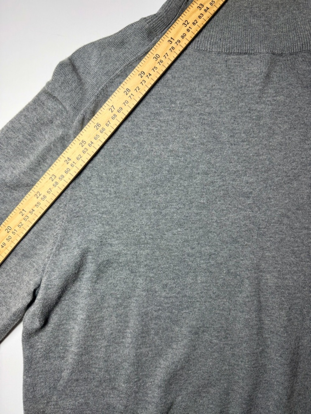 GUESS Women’s Dark Heather Grey Turtleneck Sweater 100% Cotton Size L - Picture 7 of 7
